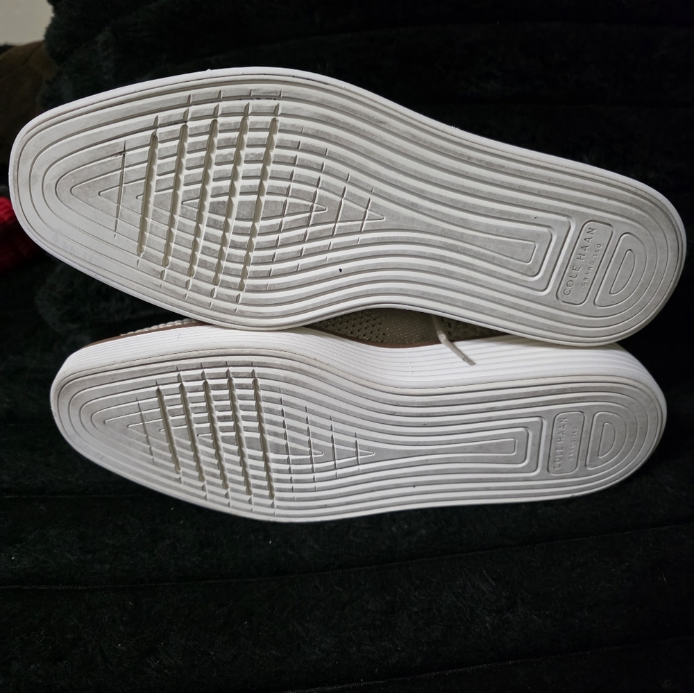 Cole Haan Cream Sneakers with Breathable Knit Design - Picture 6 of 6